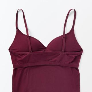 無印良品 MUJI 无印良品 女式 莱赛尔 带罩杯吊带衫 背心女款带胸垫夏细肩带可外穿