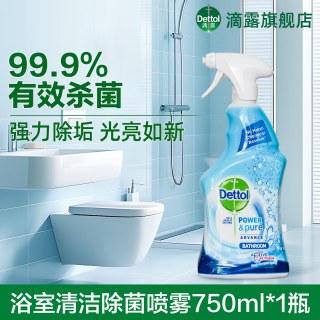滴露 泡沫浴室清洁剂喷雾 750ml 杀菌除垢