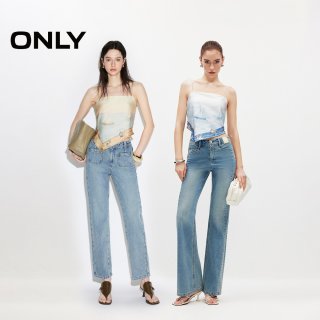 ONLY 2026夏季新款航海风印花绑带丝巾款可调节吊带雪纺衫上衣女