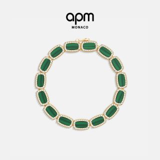 APM Monaco 金黄色Nice Malachite手链