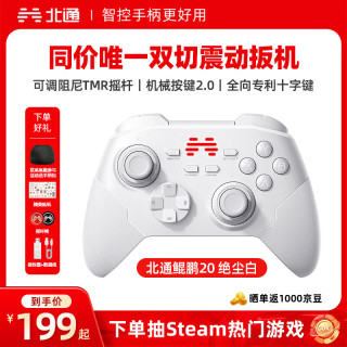 北通 鲲鹏20 游戏手柄 绝尘白