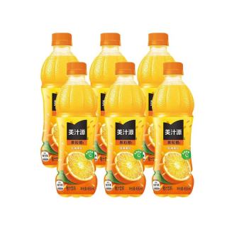 可口可乐 美汁源果粒橙 果味果汁饮料 450ml*6瓶