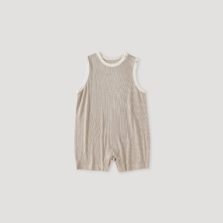 巴厘小猪 婴儿夏薄款衣服无袖小月龄背心哈衣夏天男女宝宝连体衣