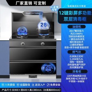 旺厨好太太 900mm集成灶消毒柜 天然气