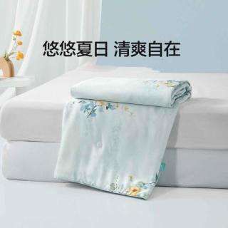 水星家纺 100%全棉抑菌被 春秋被 夏凉被 四季被 冬被 纯棉夏被 空调被芯