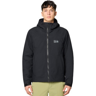 Mountain Hardwear 男士弹力臭氧保暖夹克,黑色,中号