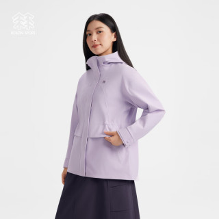 KOLON SPORT 户外冲锋衣 女耐磨透湿防水防风中长款2L防水夹克