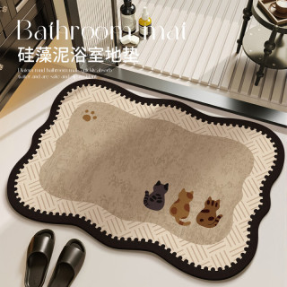 京东 梵樾 背影波浪 中古卡通浴室地垫 50*80cm
