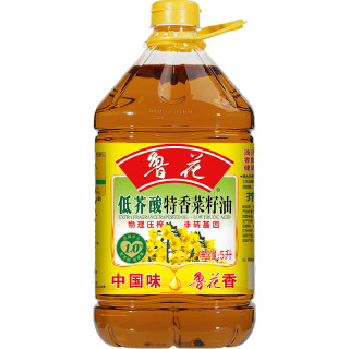 鲁花 低芥酸特香菜籽油5L*1桶非转基因低芥酸菜籽油