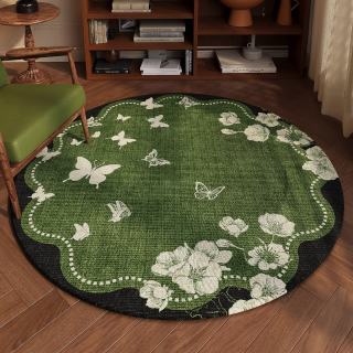 KAYE SJR-Y青袖-01 免洗可擦 直径80cm 圆形地毯
