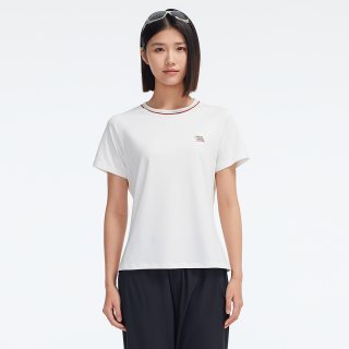 拓路者 棉感快干抗菌女款短袖2026年夏季户外运动T恤撞色拼接百搭T