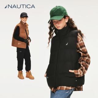 NAUTICA 美式儿童轻薄羽绒马甲背心 黑色