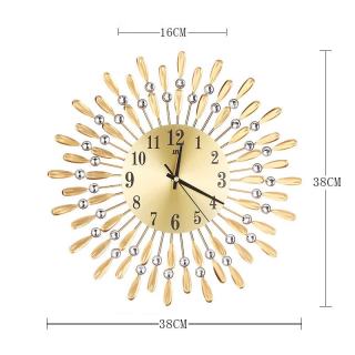 艾格辰 铁艺创意挂钟客厅装饰壁钟