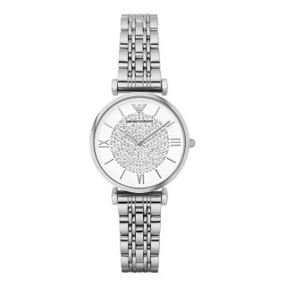 移动端：EMPORIO ARMANI 满天星手表女白月光石英轻奢时尚女表AR1925正品