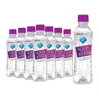 娃哈哈 苏打水350ml*6瓶/整箱弱碱性清爽微甜口感汽水清凉解渴