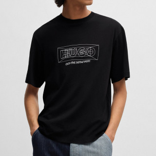 HUGO BOSS 男士短袖T恤 休闲圆领时尚运动