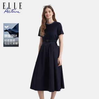 ELLE Active 女士短袖连衣裙