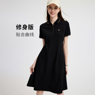 navigare 意大利小帆船短袖连衣裙女士修身显瘦裙子运动休闲POLO裙