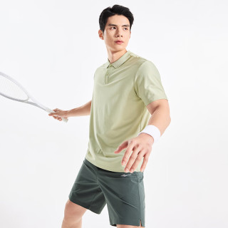 鸿星尔克 冰丝透气 Polo衫 林地绿 2XL 短袖T恤