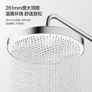 Panasonic 智能恒温花洒套装E8 全铜水路家用卫生间琴键置物淋浴器 4功能琴键+精铜主体