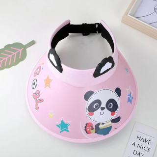 赫卡维 儿童空顶防晒帽卡通熊猫