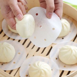 蒸笼纸包子纸蒸馒头纸不粘家用笼屉纸一次性圆形蒸笼布不沾笼屉布