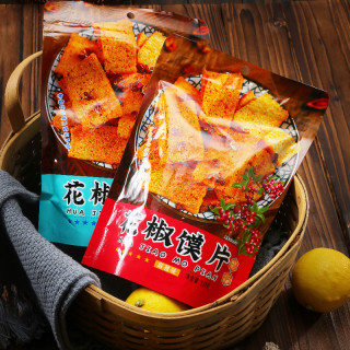 花椒馍片椒香/麻辣两种口味开袋即食嘎嘣脆128g/袋