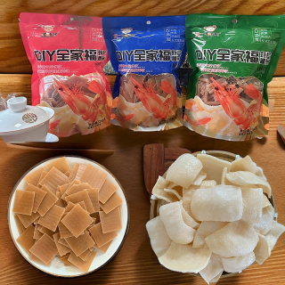 俊一乖乖熊 [DIY全家福虾片虾棒]~零添加网红自炸混搭坯料童年记忆