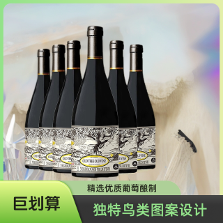 郎斯特古树老藤干红葡萄酒红酒15度750ML*6整箱清仓优质