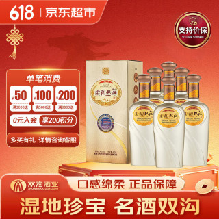 双沟 柔和 银 42%vol 浓香型白酒 450ml*6瓶 整箱装