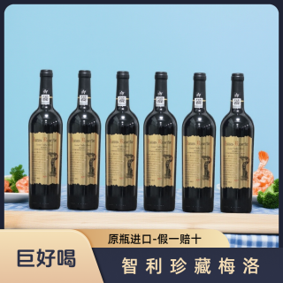 智利原装珍藏级梅洛干红葡萄酒