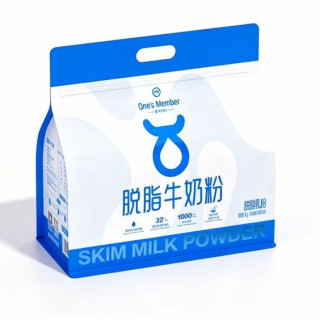 1号会员店 脱脂纯牛奶粉1kg*2袋