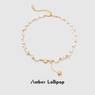 移动端：安铂洛利 AmberLollipop淡水珍珠项链女锁骨链爱心吊坠幸运颈链生日礼物