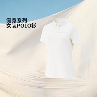 李宁 亲肤清爽短袖女士夏季轻薄透气POLO衫健身舒适女装亲肤
