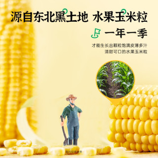 薄荷健康 薄荷生活甜玉米粒开袋即食东北粗粮轻食免煮低脂速食代餐食品
