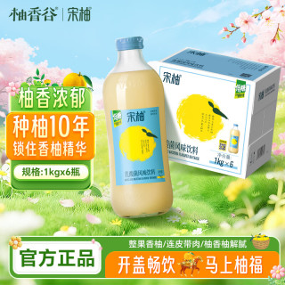 YUZUVALLEY 宋柚乳酸菌风味饮料1kg*12瓶 鲜果萃取 饮料整箱自营