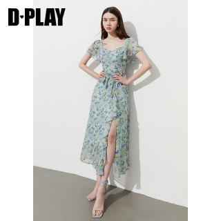 D·PLAY DPLAY 德帕拉 度假系列 女士短袖雪纺连衣裙 DB5266173