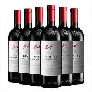 奔富 Bin 407 西拉赤霞珠干红葡萄酒 750ml*6瓶