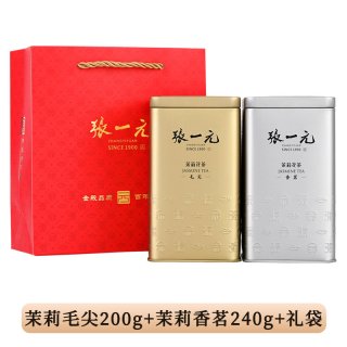 移动端、88VIP：张一元 茉莉花茶组合装 440g（茉莉毛尖+茉莉香茗）
