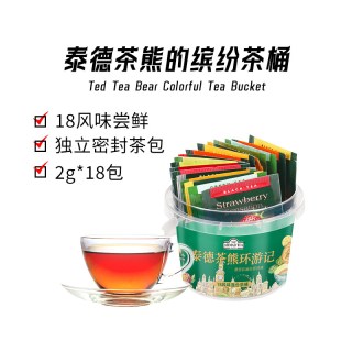 移动端：亚曼 TEA亚曼缤纷茶桶18味水果袋泡红茶办公室女生养生花茶18包