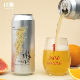 山乘酿造 山野米铺糯香柚子西打国产精酿啤酒灌装500ml