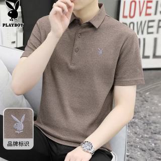 PLAYBOY 男士短袖POLO衫 修身潮流夏季上衣