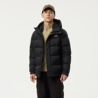 坦博尔 户外羽绒服男士短款拼接连帽