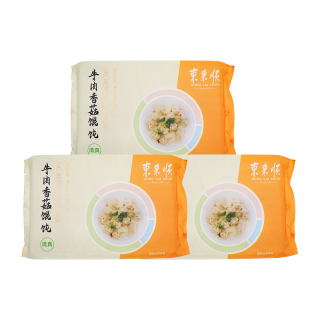 东来顺 牛肉香菇馅速食馄饨家庭装 258g*3包