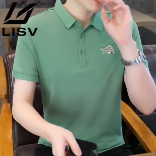 轻奢高端品牌POLO衫男士夏季新款商务休闲短袖t恤时尚潮流衣服男 KIND绿色POLO L (建议100-120斤)