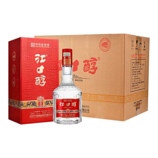 江口醇 浓香型白酒 纯粮食酒 中华 川酒小金花 结婚宴推荐 52度 500mL 6瓶 江口醇V8