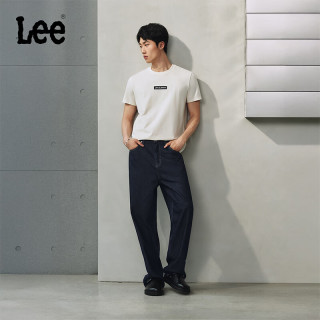 Lee 26春夏新品宽松直筒牛仔裤蓝色男潮流