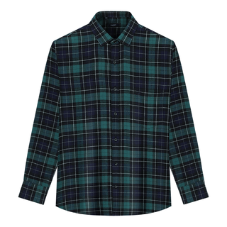 诺帝卡 Nautica Tailored 100%棉加厚磨毛 男士格子衬衫