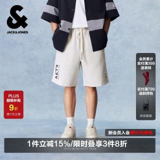 杰克琼斯 杰克·琼斯（JACK&JONES）NBA联名篮网队男装短裤裤子舒适百搭字母图案宽松22629F023