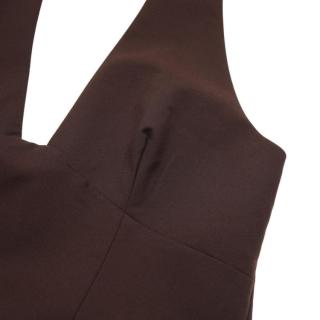 ZARA 极简风方领修身通勤吊带连衣裙